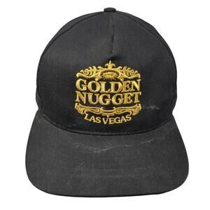 Golden Nugget Las Vegas Snapback 5 Panel Cap Black L Adjustable Embroidered